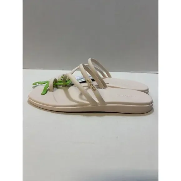Crocs Miami Toe Loop Sandal Dew 209862-0WW Women's Size 8 Beige NEW - Picture 5 of 8